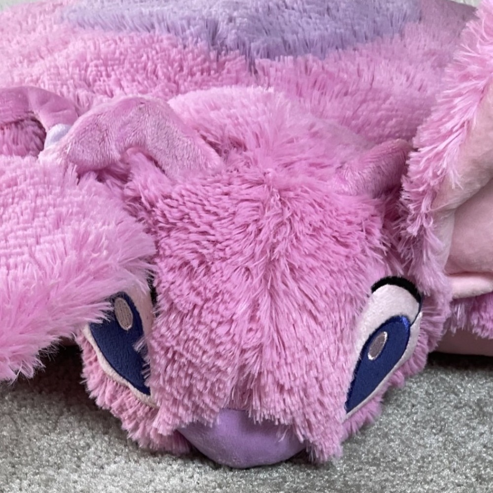 Pillow Pets‎ Disney Angel Plush Kids Large Pink Excellent Lilo & Stitch Alien